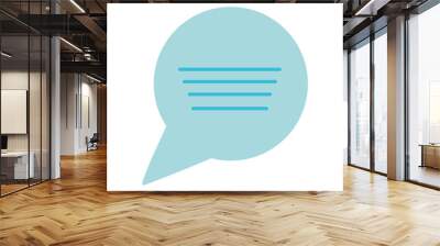 speech bubble chat message sms icon Wall mural