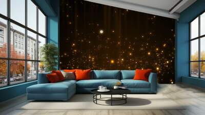 Gold awards glittering abstract background. Wall mural