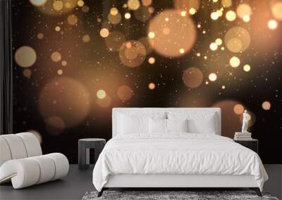 gold bokeh awards glamour background. Wall mural