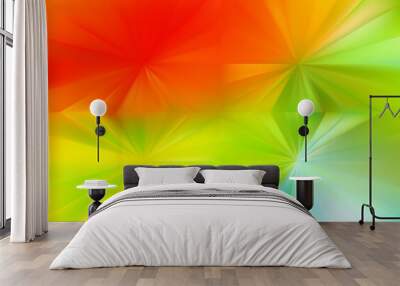 Abstract Red Green and Blue Graphic Background Vector Image Wall mural