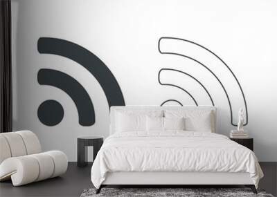 Wifi vector icon Wall mural