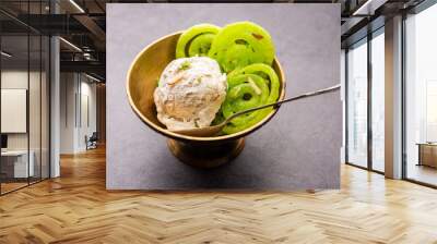 Jalebi Ice Cream, combination of Indian dessert with a twist Wall mural