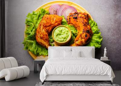 Tandoori Chicken or BBQ murgh Wall mural