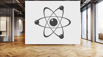 atom structure vector icon for web and mobile Wall mural