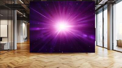 Deep purple colored background with a starburst effect providing ample copy space image opportunities Wall mural