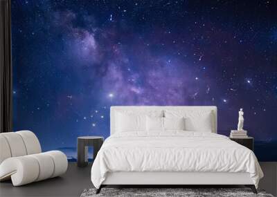 Starry sky with the Orion constellation, providing copy space image. Wall mural