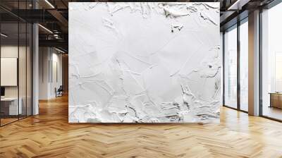 White abstract cement or concrete wall background with paper texture and empty copy space image Wall mural