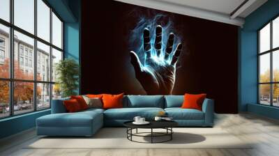 hand reaching for the light Wall mural