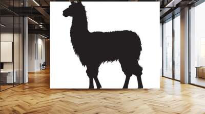 llama silhouette Wall mural