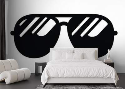 Sunglasses Silhouette Wall mural