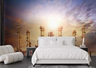 exterior tube of petrochemical plant and oil refinery for produc Wall mural