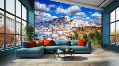 Arcos de la Frontera, one of the famous white villages in the province of Cadiz in Spain. Wall mural