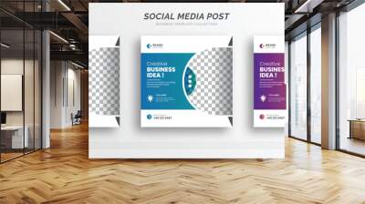 Digital business marketing social media post banner template Wall mural