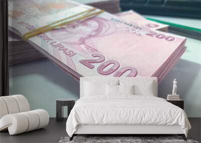 Turkish Money ( Turkish Turk Lirasi ) Wall mural