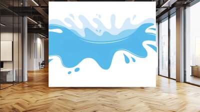 vector illustration water splash Wall mural