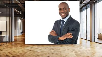 african businessman looking at camera Wall mural