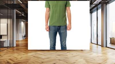 cool young smiling guy in casual attire Wall mural