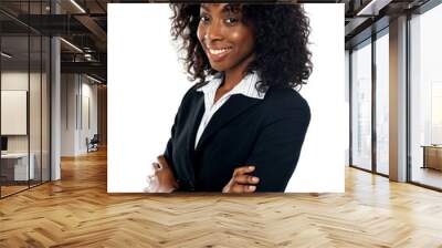 successful young businesswoman, portrait Wall mural