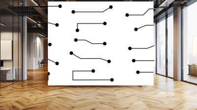 circuit board lanes communication technology vector illustration Wall mural