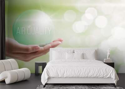 Air quality index and monitoring Wall mural