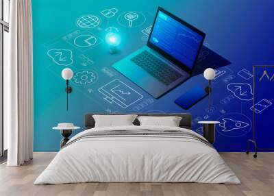 Business management and technology Wall mural