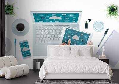 Cloud computing Wall mural