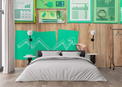 Financial success Wall mural