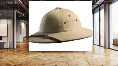 Safari hat isolated on the white background Wall mural