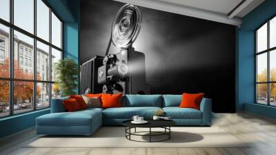 Vintage film projector and film screening Wall mural