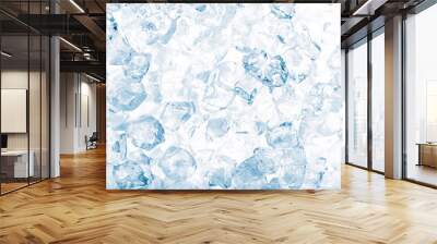 ice cubes background. Wall mural