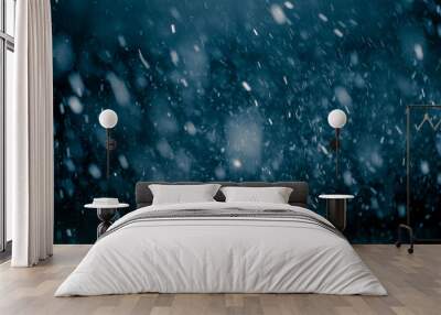 Snowflakes against black background for adding falling snow texture into your project. Add this picture as 