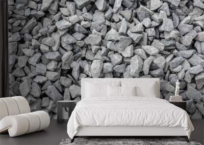 full frame abstract gravel background Wall mural