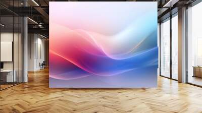 neon light with abstract colorful gradient wave background Wall mural