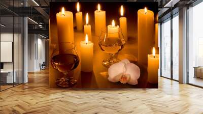 romantic dinner Wall mural