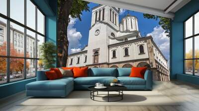 Holy Trinity Orthodox Cathedral church in City of Nis, Serbia Wall mural