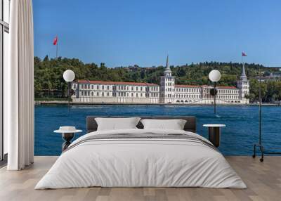 Panorama from Bosporus to city of Istanbul, Turkey Wall mural