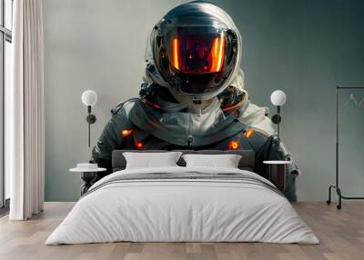 Futuristic Astronaut Space Suit  Wall mural