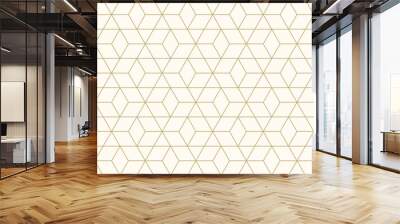 Background pattern seamless geometric abstract gold luxury color vector. Wall mural