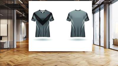  Sport design template  football jersey vector for football club. uniform front and back view. Wall mural