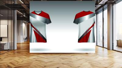 Sport design template  football jersey vector for football club. uniform front and back view Wall mural