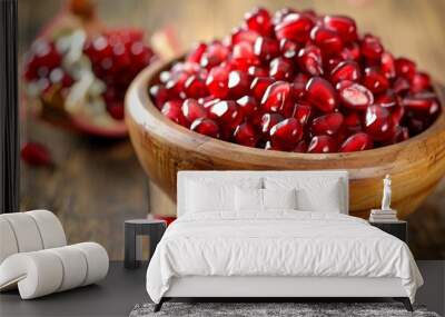 Pomegranate seeds  Wall mural