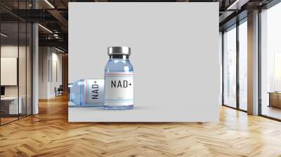 NAD+ bottle copy space medicine blood people person human healthcare hospital red cross assistance safery sethoscope accident diasters heart shape emergency pill service blood first aid ssymbol nature Wall mural