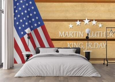 wooden background wallpaper copy space symbol decoration ornament united state america usa flag martin luther king anniversary labor democracy emblem junior independence memorial birthday Wall mural