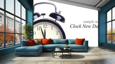 alarm clock isolated white background
 Wall mural