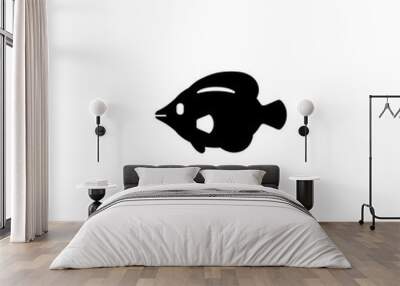 Fish vector flat icon. Isolated fish illustration Wall mural