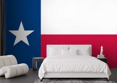 Flag of the American State of Texas Wall mural