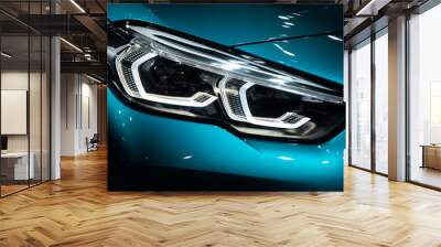 New modern car head lamp Wall mural