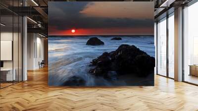 Tropical Sunset Wall mural