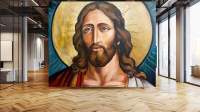 Jesus Christ. Generated image Wall mural