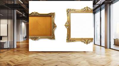 frame for message isolated on white, background and border for design Wall mural